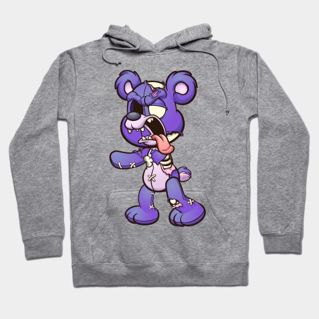 Zombie Teddy Bear Hoodie by memoangeles